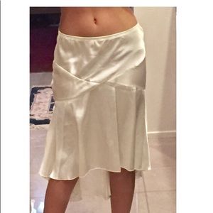 Creamy White Mermaid silk skirt size S